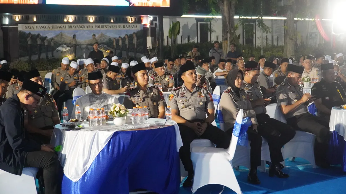 Doa Kebangsaan Peringati Dua Tahun Prabowo–Gibran, Polrestabes Surabaya Ajak Warga Jaga Kondusivitas