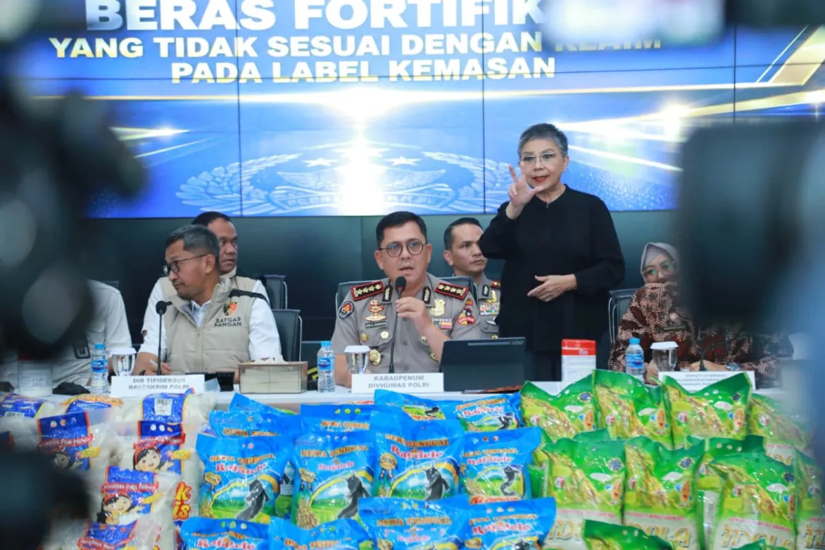 Bareskrim Polri Ungkap Dugaan Beras Fortifikasi Tak Sesuai Label, Sita 1.194 Kemasan Senilai Rp155 Juta