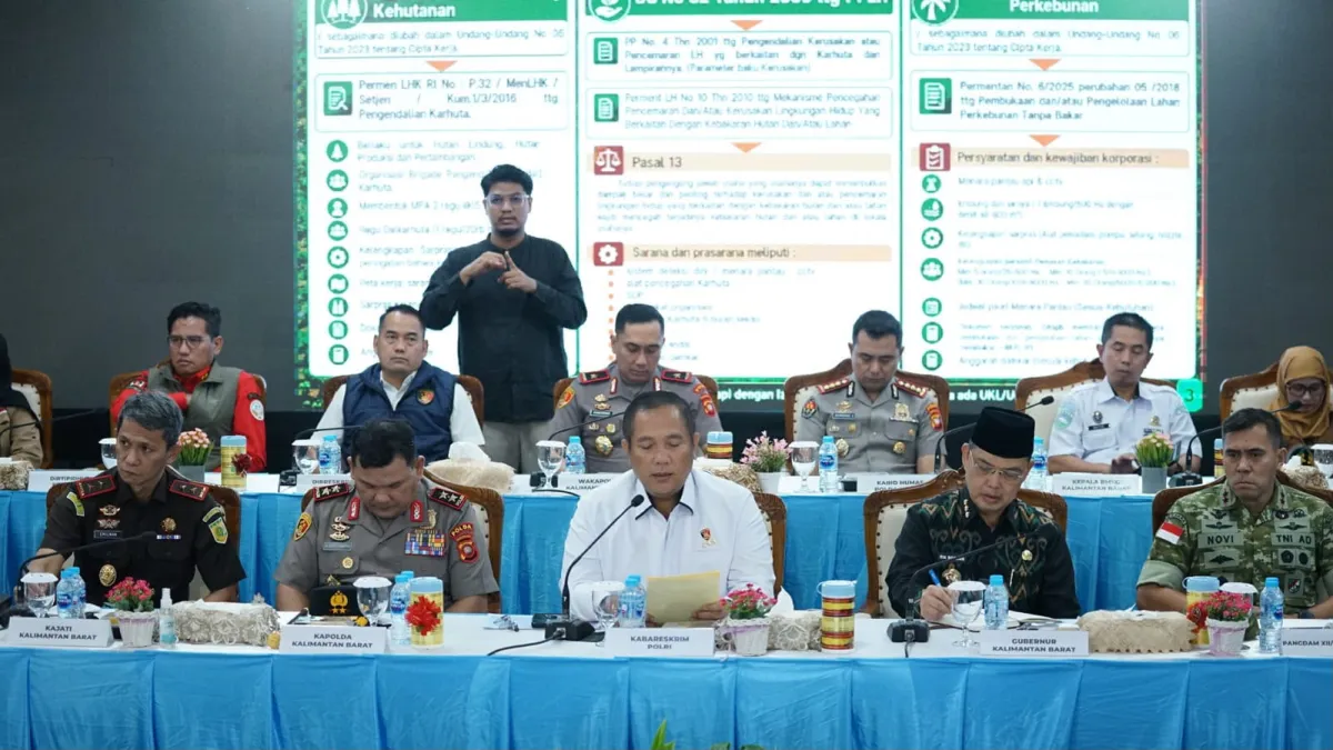 Bareskrim Polri Tetapkan 245 Tersangka Perorangan dan 20 Korporasi dalam Kasus Karhutla